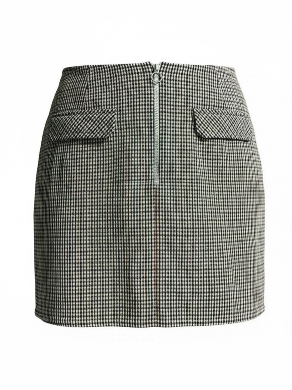Tommy Hilfiger Plaid Mini Skirt Cotton Zip Front Size 14